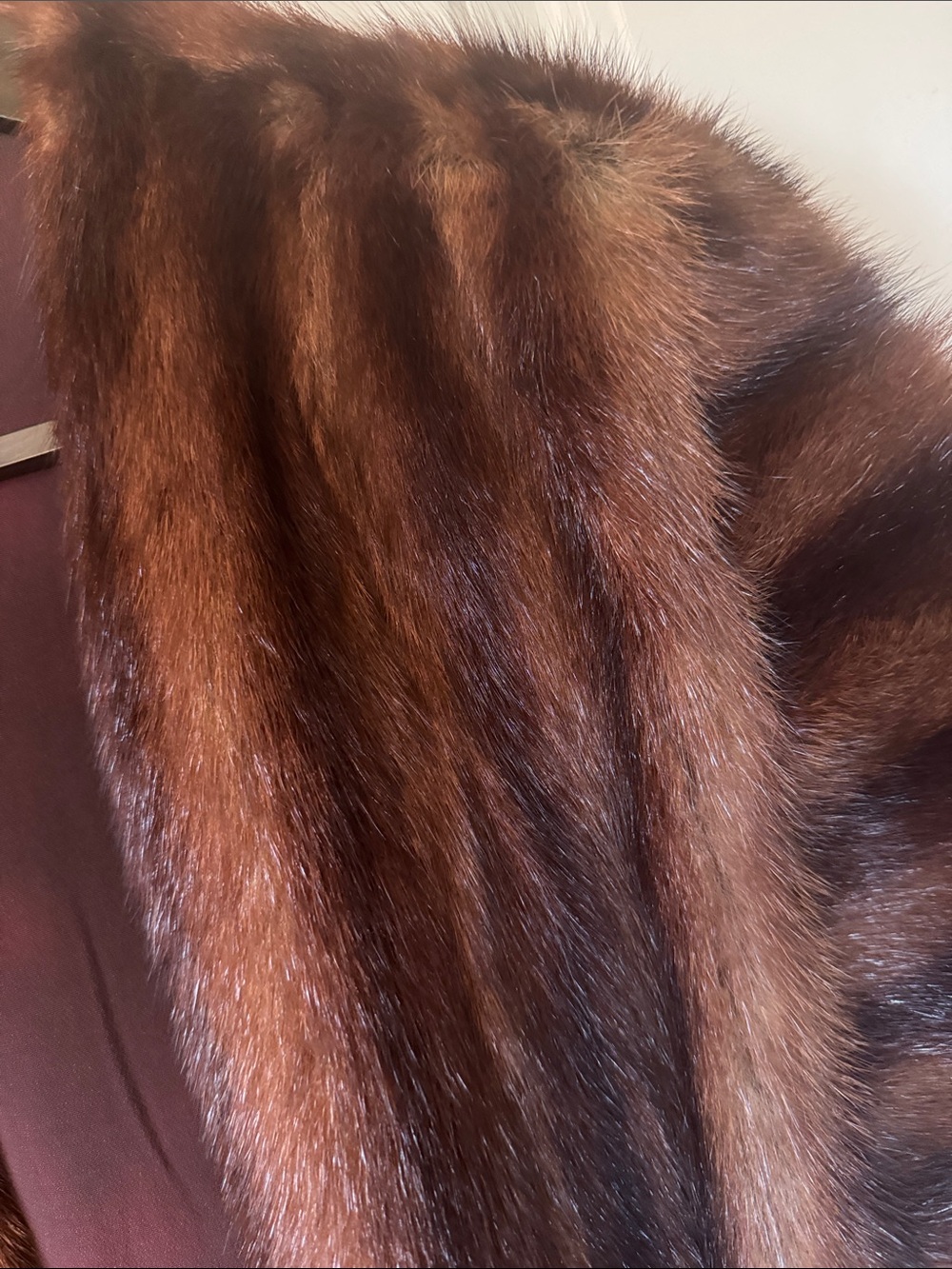 Vintage 50s 60s Mink Fur Shawl Wrap Topper Shrug - Picture 3 of 9